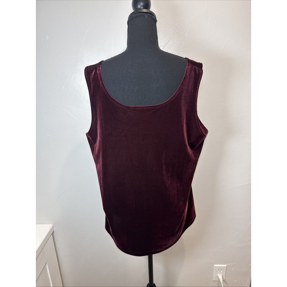 Susan Graver Tank Top and Jacket Size 2X? Wine Whimsigoth Dark Romantic - Picture 4 of 11